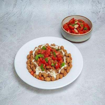 Foul Salad & Pickled Tomato Pair