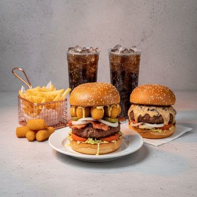 Sharing Burger & Sides for 2-3