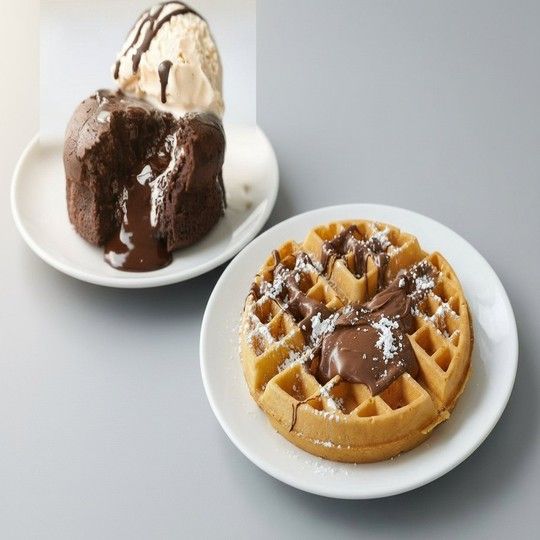Nutella Waffle Dessert Duo