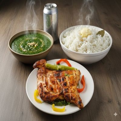 Grilled Chicken & Molokhia Meal