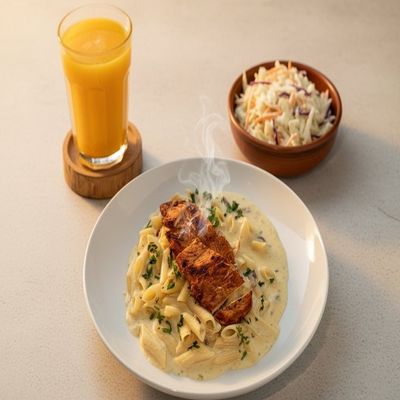 Individual Penne Alfredo Meal