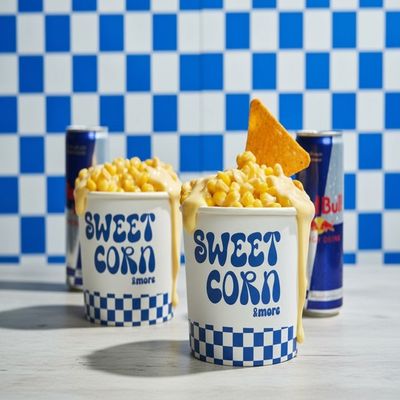 Double Corn Dip & Redbull