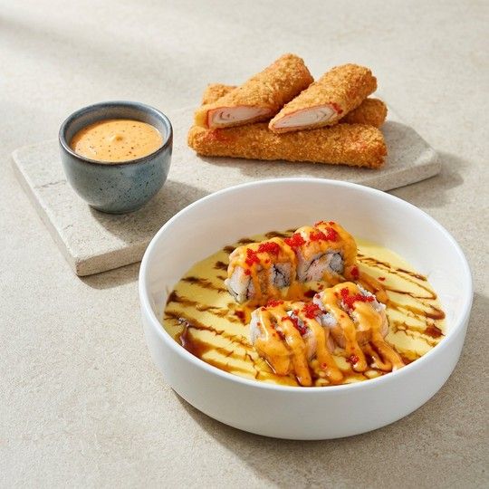 Cheese Lava Roll & Crab Sticks