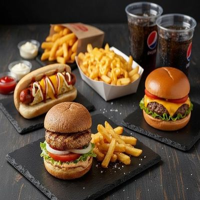 Burger & Hotdog Feast for 4