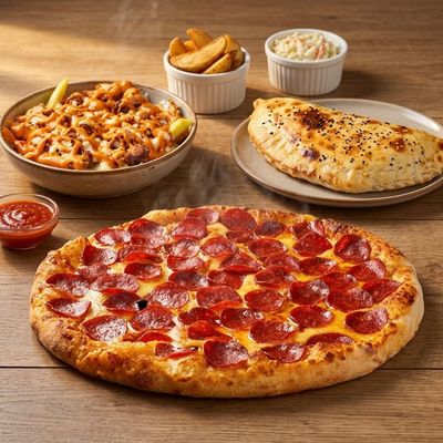 Family Pizza & Callzone Feast for 4