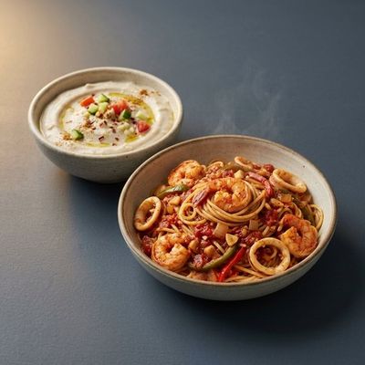 Red Seafood Pasta Single