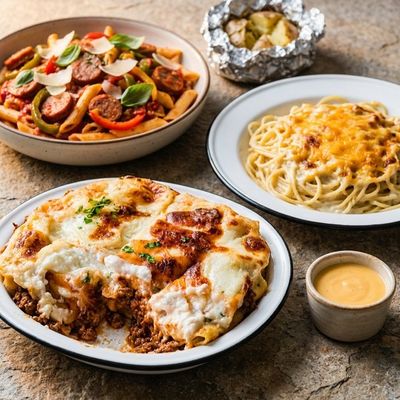 Baked Pasta Feast for 3