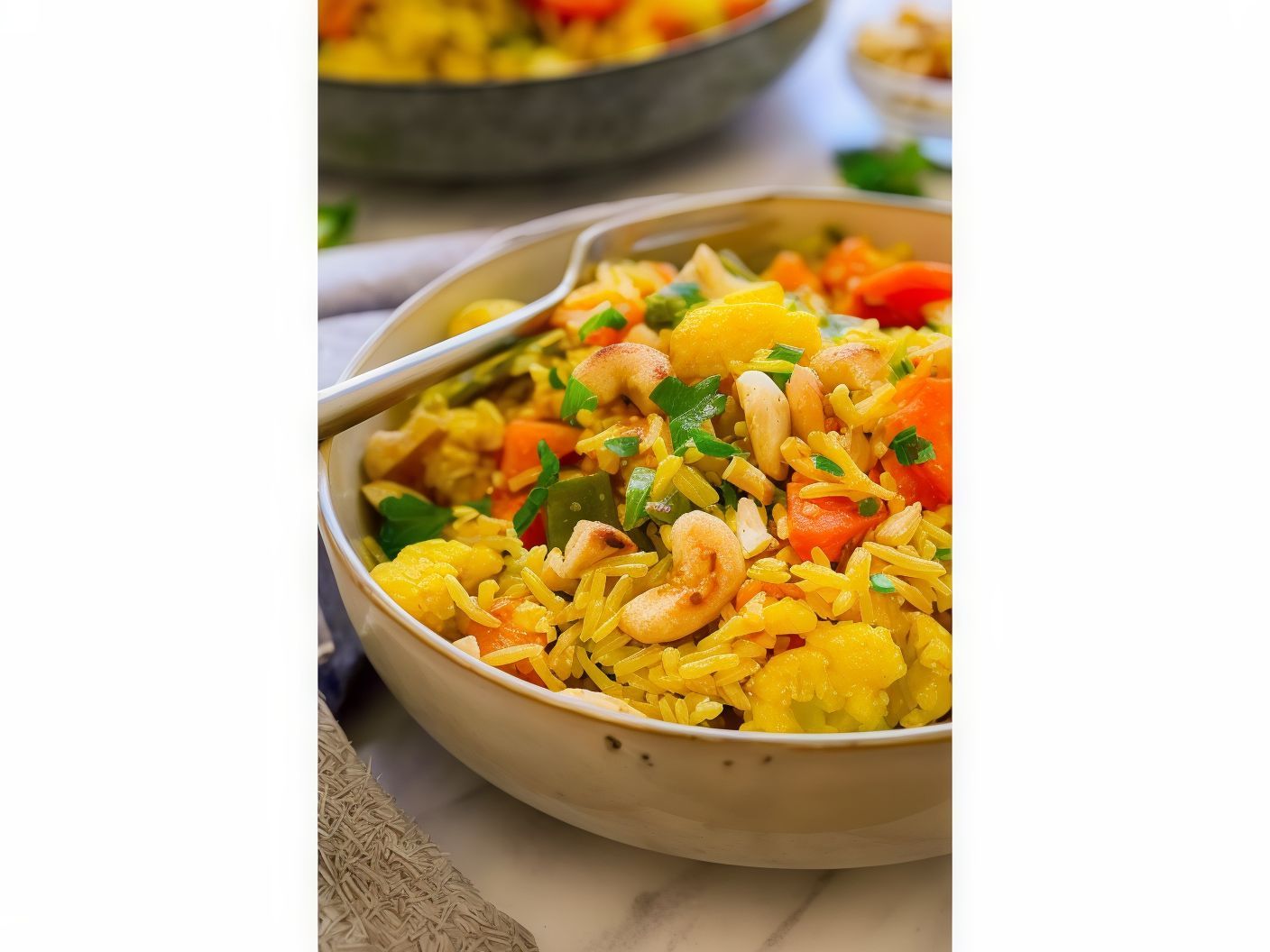Basmati Rice With Saffron And Vegetables