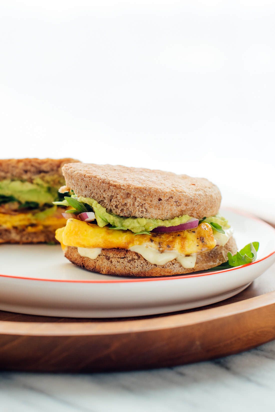 Omelette Sandwich With Roumi Cheese