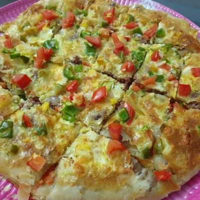 Mushroom Oriental Pizza