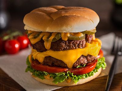 Vintage Beef Burger Sandwich
