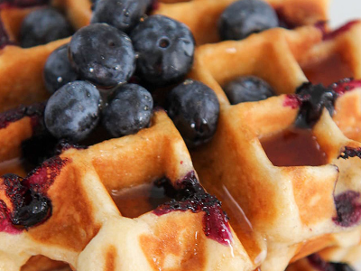 Waffle Blueberry