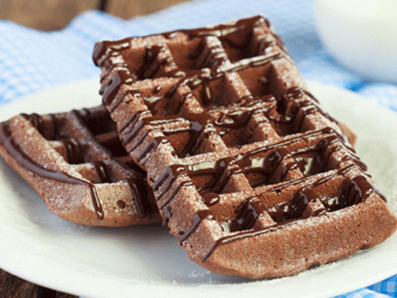 Nutella Chocolate With Nuts Waffle
