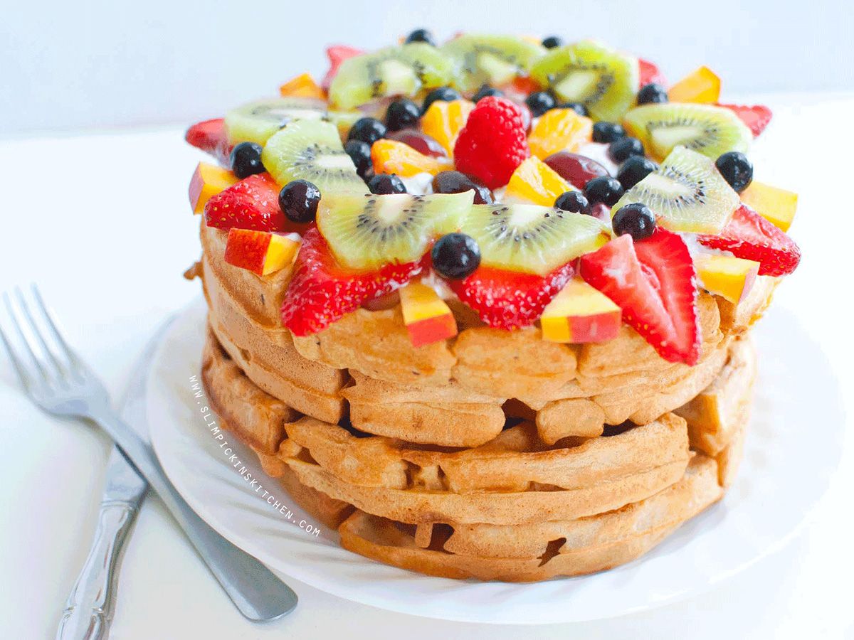 Fruits Waffle