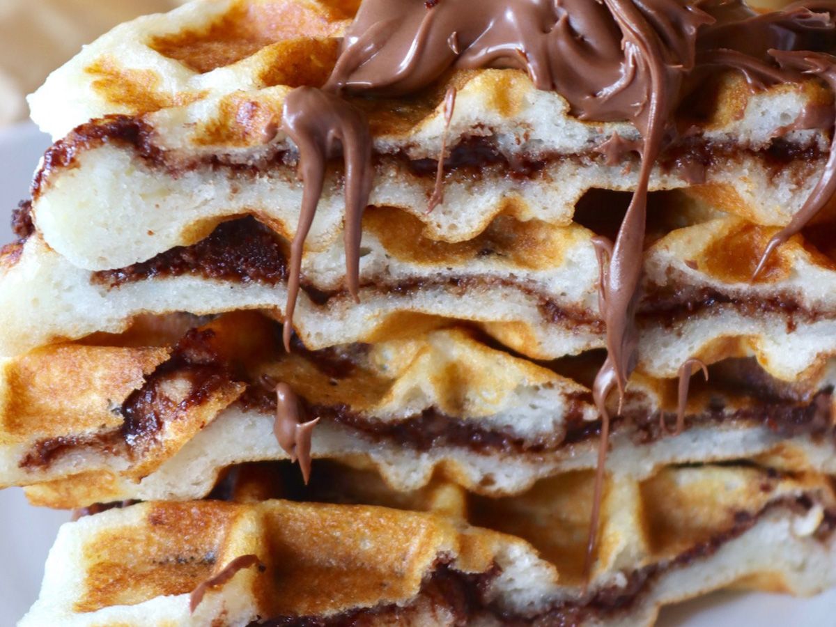 Nutella banana Waffle
