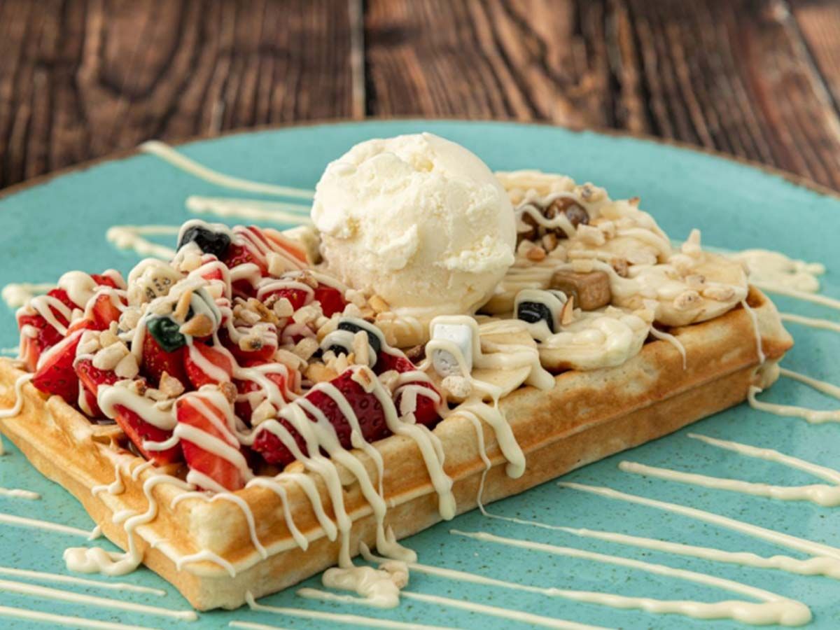 White chocolate Waffle