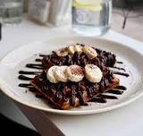 Nutella Chocolate With Banana Waffle