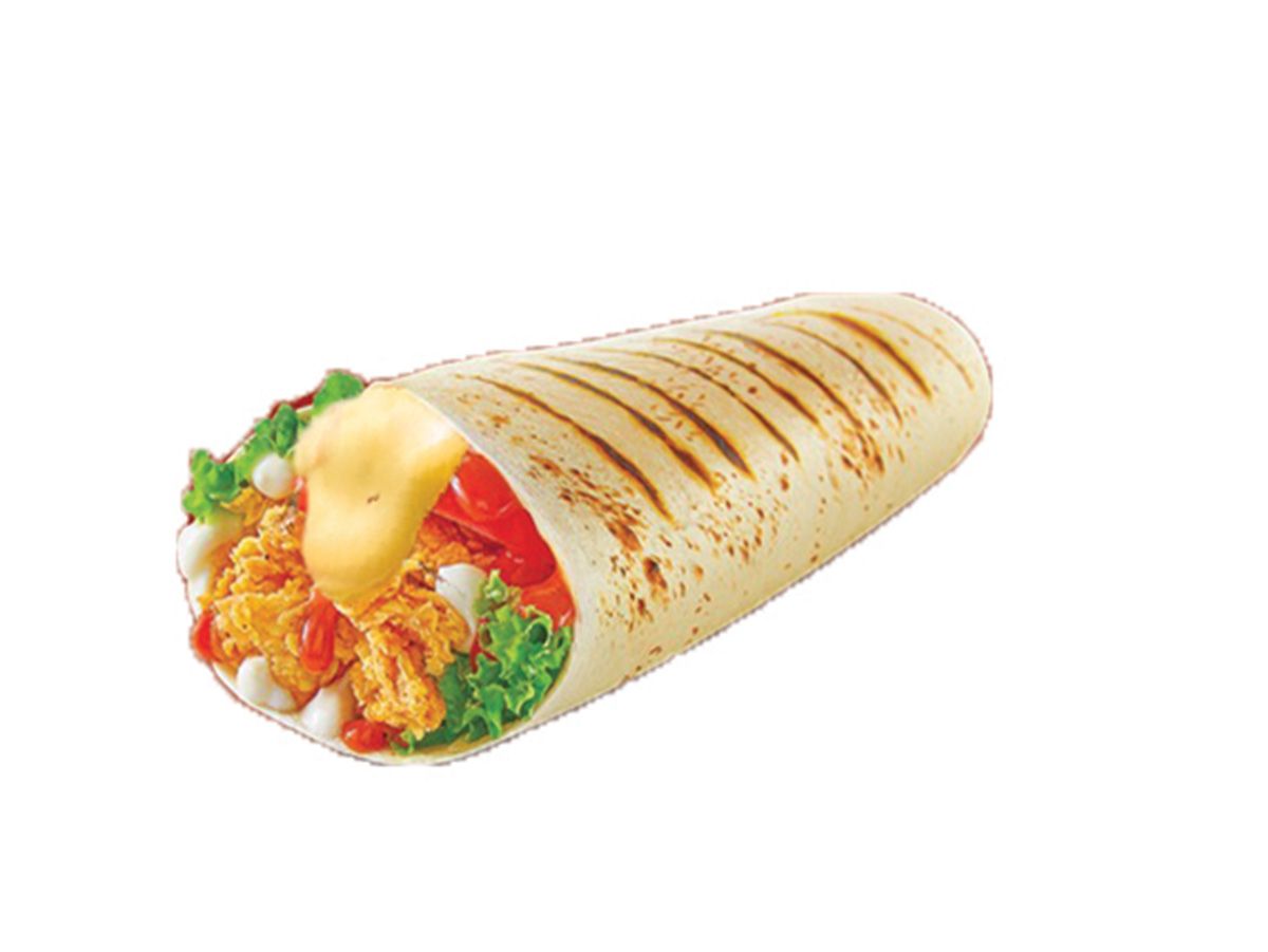 Fried Chicken Wrap Sandwich