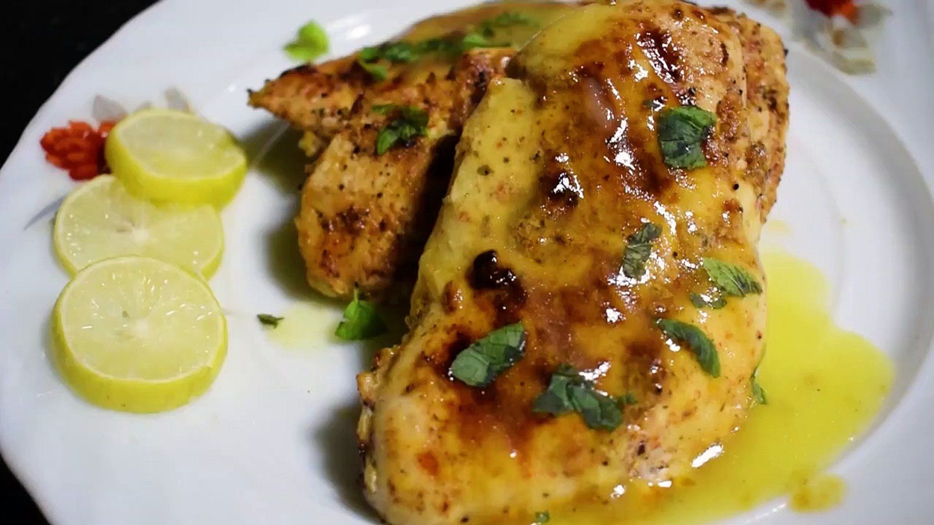 grilled chicken with lemon sauce