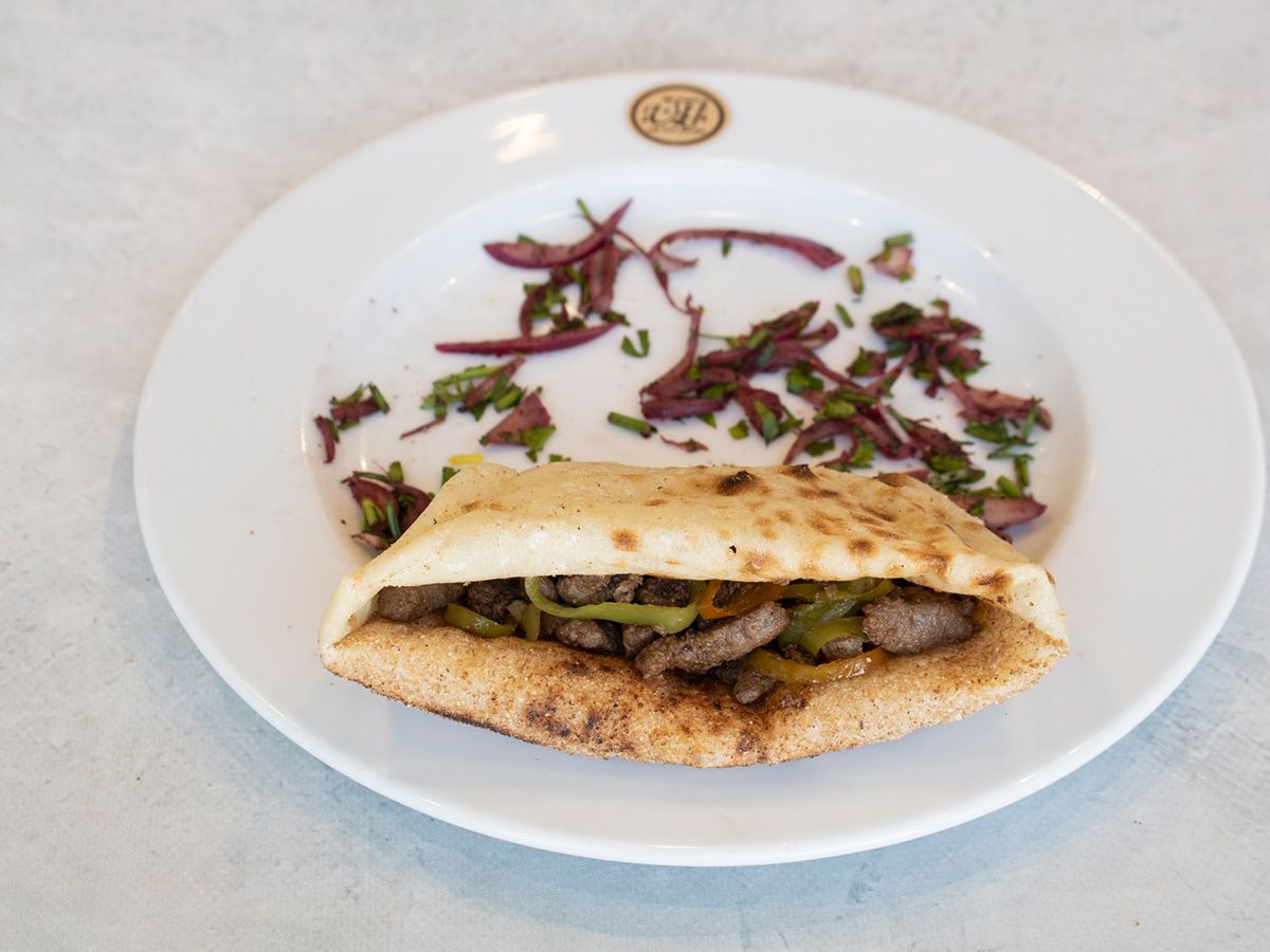 Grilled liver sandwich