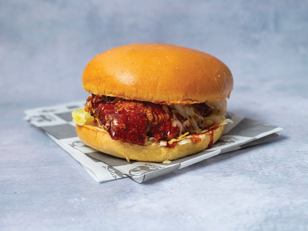 Chicken Burger Korean Sauce