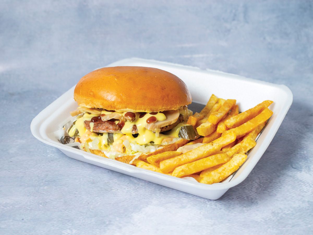 Mushroom Meat Burger