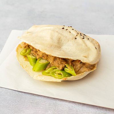 Hot oil bean sandwich