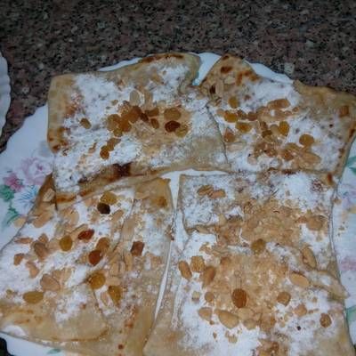 Qeshta with Coconut Qeshta pie