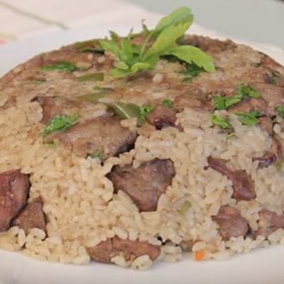 White Rice With Liver And Kidneys