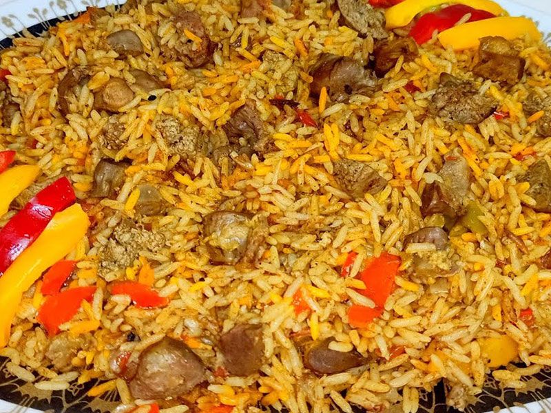 Rice With Liver And Giblets Platter