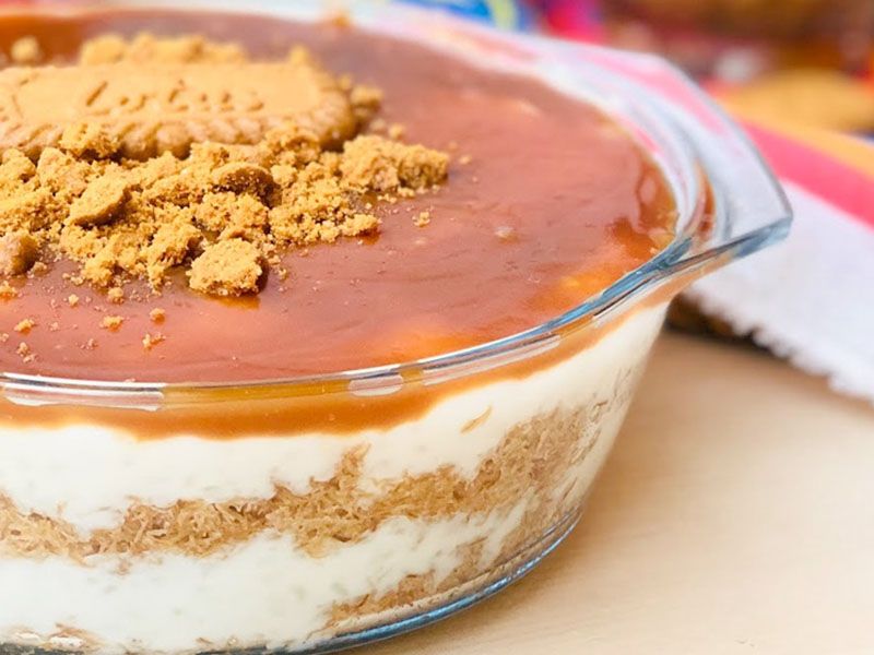 Rice Pudding With Nutella And Lotus Ice Cream