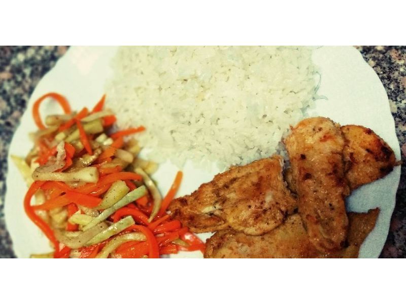 Fresh Chicken Pane Rice