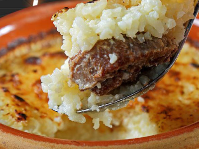 Oven Baked Rice With Veal Casserole
