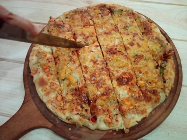 Special savory pie Pastrami