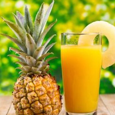 Pineapple pieces + Pineapple Juice