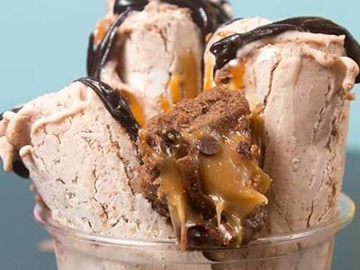 Twix Chocolate Ice Cream Roll