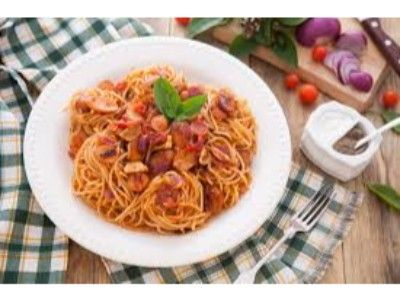 Oriental Sausage Pasta