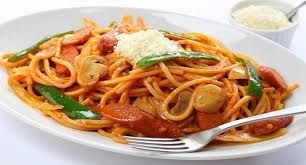 Spaghetti With Oriental Sausage