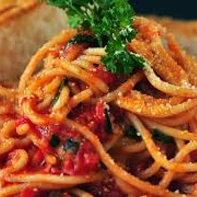 Spaghetti with meatballs