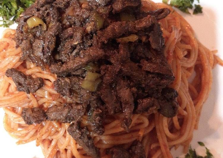 Spaghetti With Liver