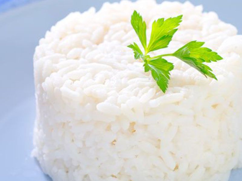 White Rice Platter