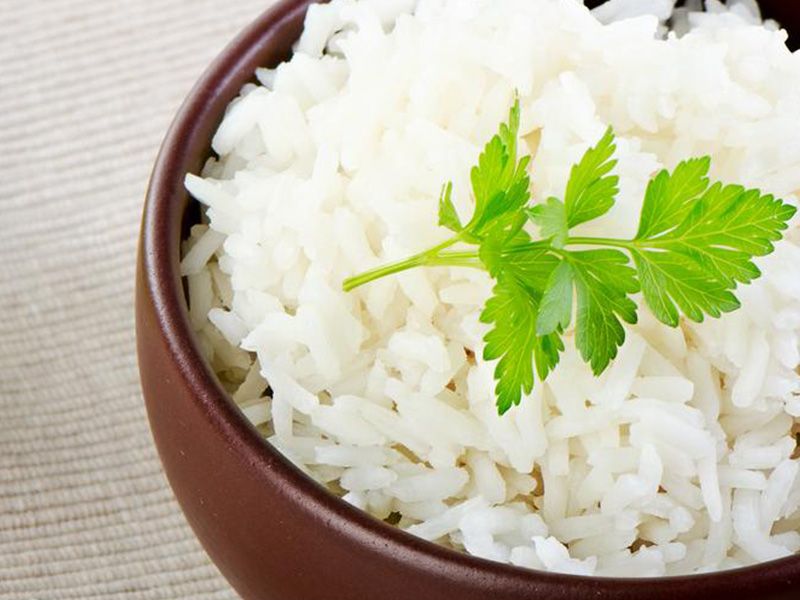 White Rice Platter