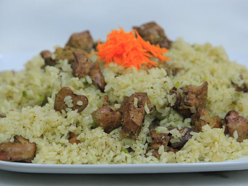 White Rice With Liver