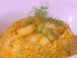 Red Rice With Shrimp And Squid
