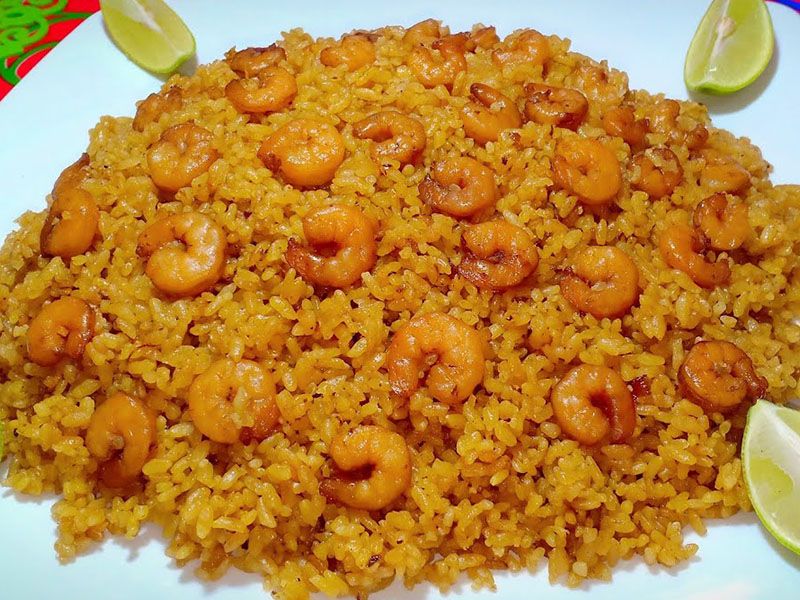 Shrimp Rice Platter