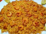 Sayadaia Rice With Fried Shrimp
