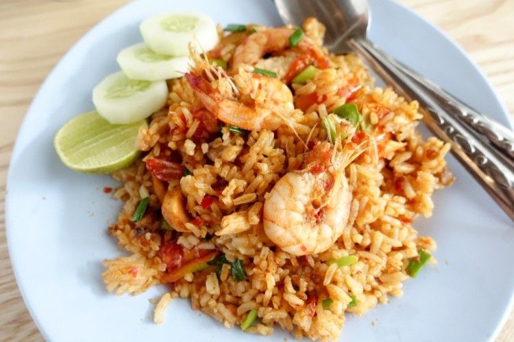 Rice With Calamari With Shrimp