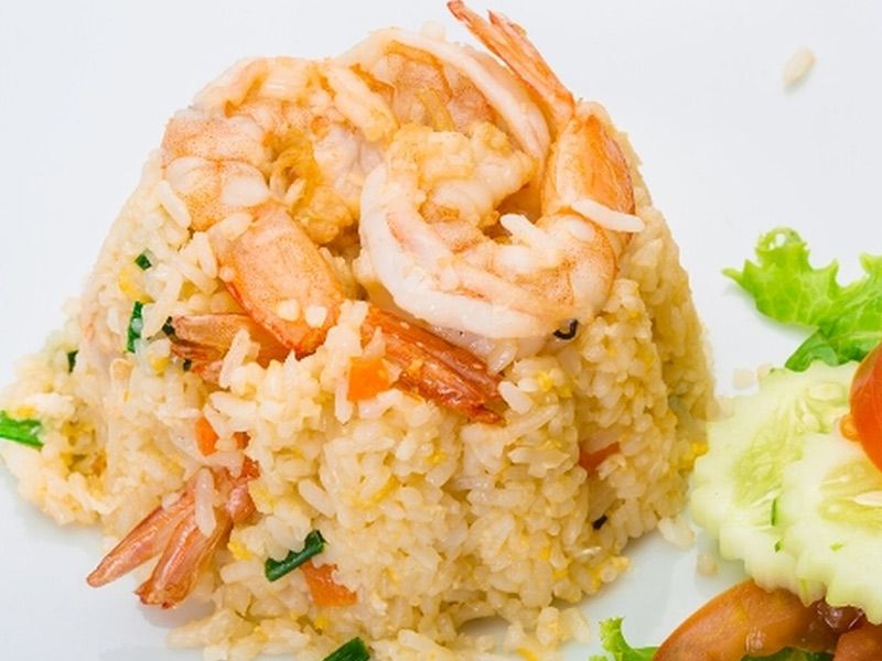 Rice With Shrimp Platter