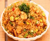 Rice With Shrimp And Curry Sauce