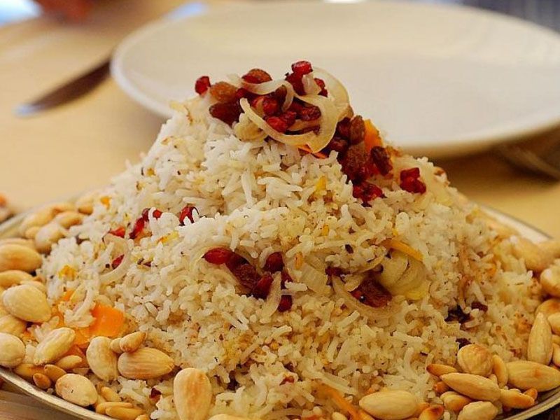 Basmati Khalta Rice With Pigeon Hearts